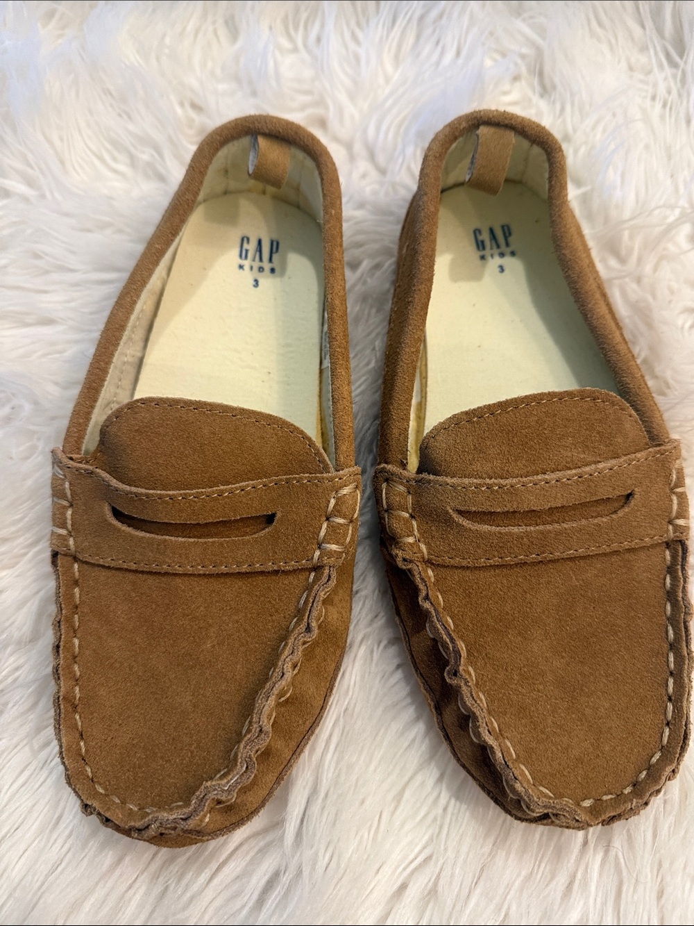 GAP Brown Suede Penny Loafers for Kids